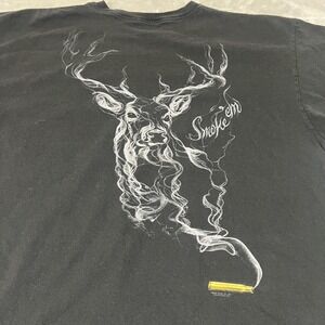 Buck Wear Shirt Mens 2XL Black Smoke‎ 'Em Deer Hunting Graphic Tee Short Sleeve